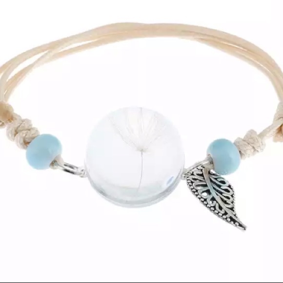 💙💎GRATEFUL💙MAKER💎💙 Jewelry - 💙💎WISH! DANDELION FLOWER BRACELET💎💙FRIEND GIFT